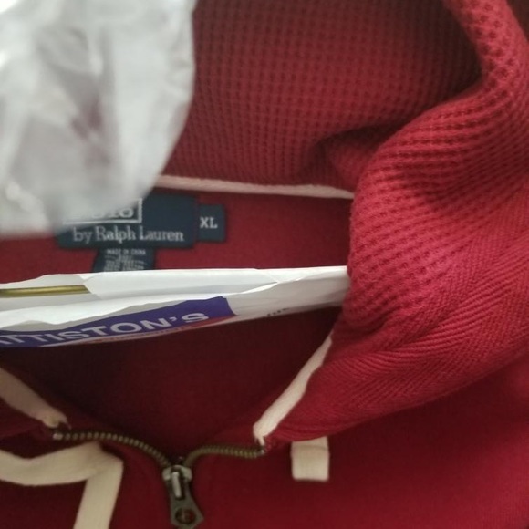 Polo hoodie XL Burgundy gently used retail $125 - Picture 2 of 2